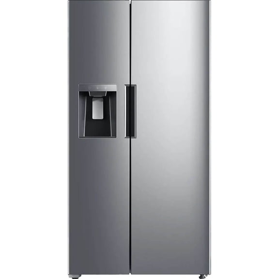 Midea 26.3 Cu. Ft. Smart Side-by-Side Refrigerator, Stainless Steel