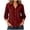 Wine, variant on GERsome Button Down Shirts for Women 3/4 Sleeve Collared V-Neck Casual Work Blouses Tops Wine L