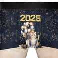thumbnail image 4 of Happy New Year British Shorthair Welcome 2025 Balloon Firework Party All Over Print Boxer Briefs Underwear for Men Dad Cat Lover Kitten Owner Gifts - 01014, 4 of 6