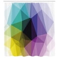 thumbnail image 3 of Ambesonne Digital Shower Curtain, Triangles Color Shades, 69"Wx84"L, Multicolor, 3 of 3