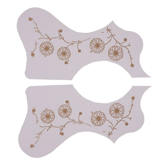Placa Protectora Antiarañazos para Guitarra Acústica Sunnimix Estilo 1 blanco