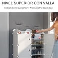 thumbnail image 4 of Armario de Almacenamiento con Puertas, Zapatero Portátil con 6 Niveles para 24 Pares de Zapatos ,Organizador para Zapatos con Cerramiento y Soporte, 4 of 8
