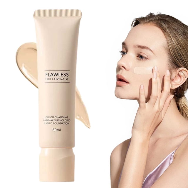 Changing Mature Skin Foundation Foundation Color Changing 30Ml Full Coverage Foundation Foundation Makeup Concealer For Woman Long Lasting Moisturizing Non Greasy,Yellow A Foundation