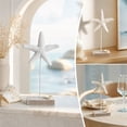 thumbnail image 4 of Starfish Tabletop Ornament Nautical Beach Style Decor With Base Style B for Table Shelf Cabinet and Coastal Room Decor, 4 of 7