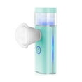 thumbnail image 1 of Turquoise Portable USB-Rechargeable Mist Sprayer - 12ml Water Tank ABS+TPU Eye & Face Hydration Beauty Device with Eye Cover, Suitable for All Skin Types, 200mAh Battery, 5V/0.5A Input, 1 of 7