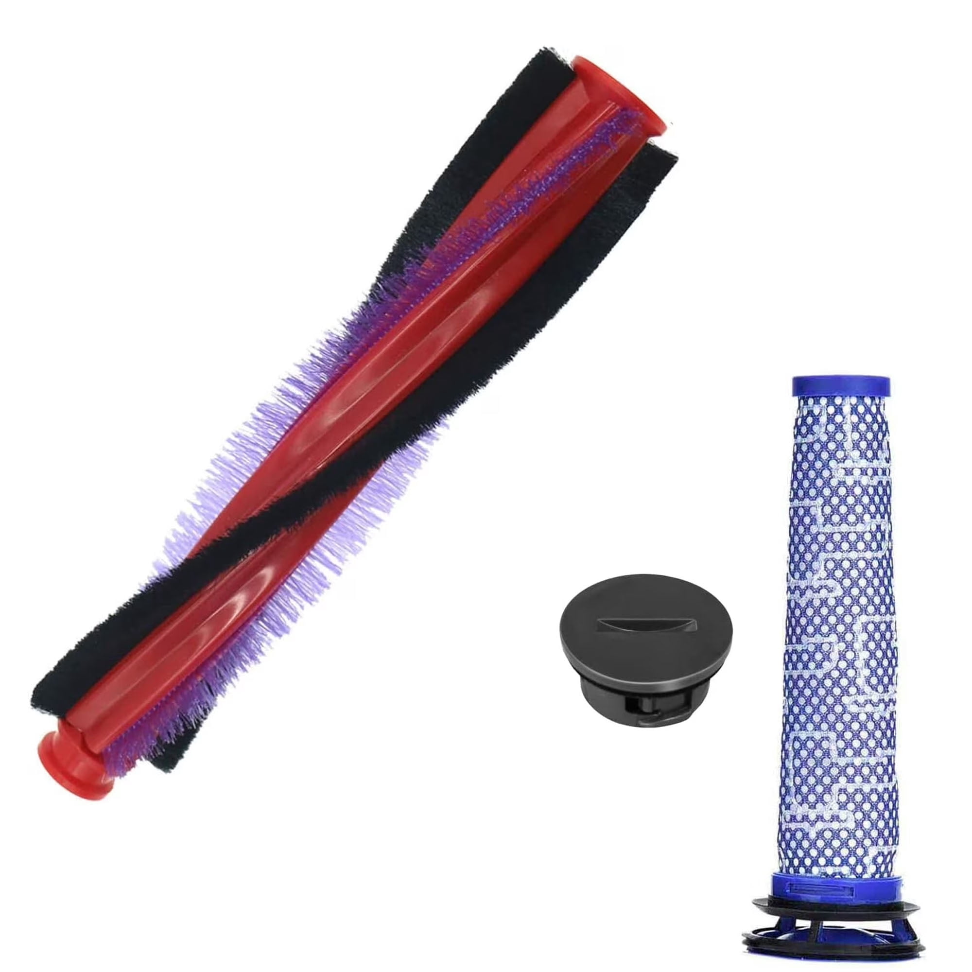 225mm Roller Brush for Dy*son V6 SV03 Filter 963830-02 Brush Head Cap 965665-03 DC58 DC59 DC62 Animal Extra Accessories Spare Parts (22.5 cm)