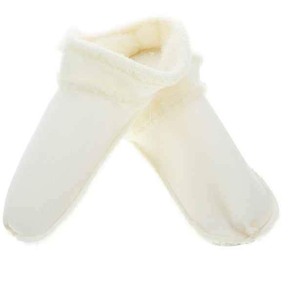 MIPCASE 1 Pair Warm Shoe Inserts Plush White Fuzzy Insoles Indoor Use for Most People