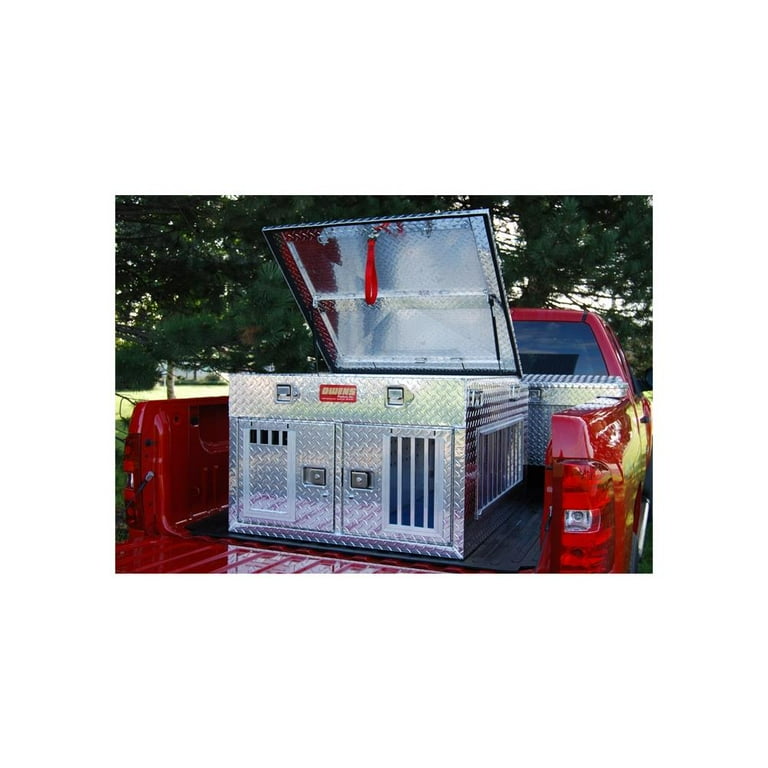 Owens Products 55079 Hunter Series Double Compartment UTV Dog Box with Top Storage Standard Vents Walmart