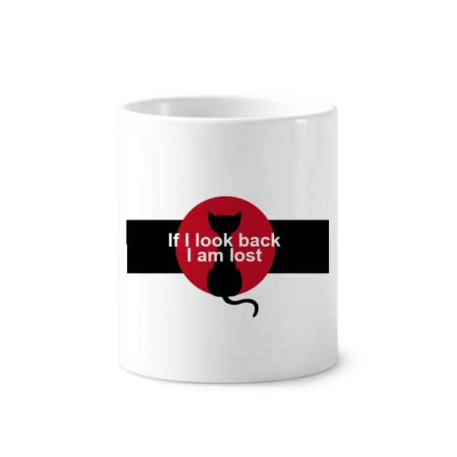 Pelicula el diálogo nunca mirar hacia atras Cepillo de dientes titular de la pluma Mug de ceramica blanca taza 350ml