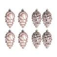 thumbnail image 2 of Christmas Ornaments, 8pcs Pine Cone Hanging Decorations for Christmas Tree Holiday Party Home Decor, Shatterproof Plastic Cone Shaped Ornaments for Indoor Outdoor Xmas Decoration, 2 of 5