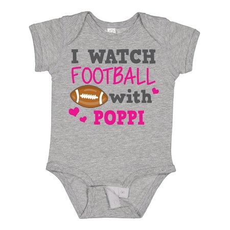 

Inktastic I Watch Football with My Poppi Gift Baby Girl Bodysuit