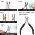 thumbnail image 4 of Wire Cutters, Small Side Cutters for Crafts, Flush Cutting Pliers for Jewelry Making, Wire Pliers Floral Wire Cutters Tools for Floral Guitar Strings Cut Needs, 4 of 5
