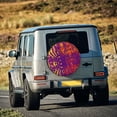 thumbnail image 3 of Haiem Spare Tire Cover , Wheel Cover with Bright Textured Animal printed, Camper Spare Tire Cover Fit for Jeep Wrangler Rv SUV Truck Travel Trailer-17 inch, 3 of 8
