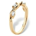 thumbnail image 3 of PalmBeach Jewelry Marquise-Cut Cubic Zirconia Twisted Vine Ring .40 TCW 18k Gold-Plated, 3 of 7