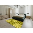 thumbnail image 4 of Ahgly Company Indoor Round Patterned Banana Yellow Area Rugs, 5' Round, 4 of 6