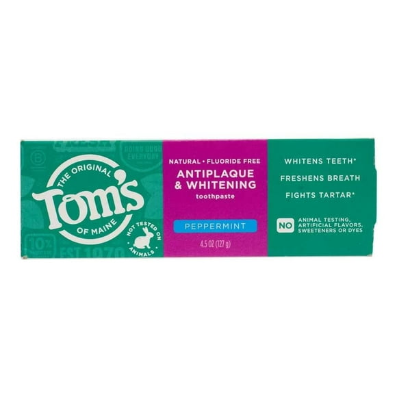 Pasta Dental Blanqueadora Tom's of Maine Antiplaca Combate la Formación de Sarro 127 g