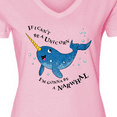 thumbnail image 4 of Inktastic If I Can't Be a Unicorn, I'm Gonna Be a Narwhal Women's V-Neck T-Shirt, 4 of 5