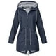 thumbnail image 1 of Chubasquero de talla grande para mujer, gabardina larga impermeable con capucha, cazadora forrada, chaqueta de viaje, chaquetas con capucha para exteriores Fridja  BV0+1723, 1 of 3