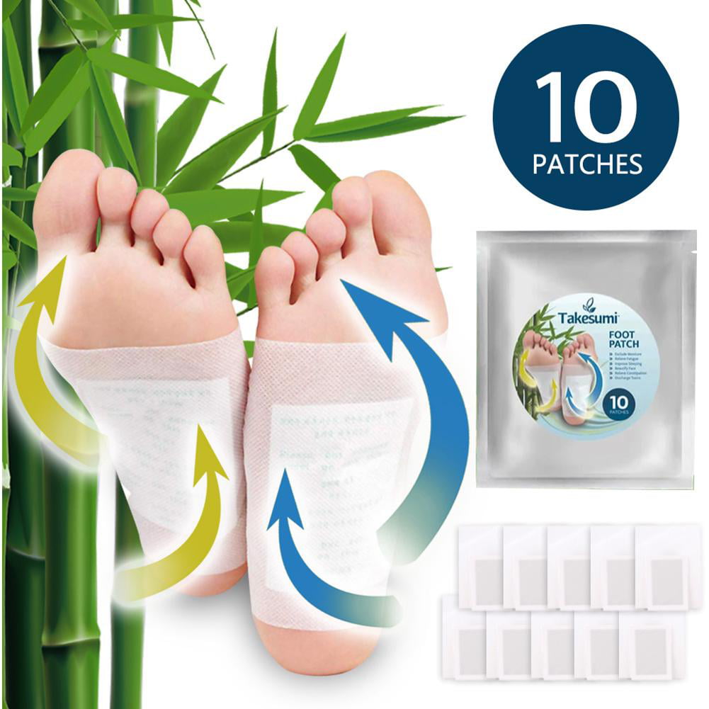 Aromatic Herbal Foot Patch Called The Takesumi Swelling Foot Pain Relief and Body Cleansing 10PCS 