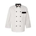 thumbnail image 1 of Red Kap Chef DesignsGarnish Chef Coat, blanco con borde negro, 2X-Large Diseños de chef KT74, 1 of 1