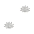 thumbnail image 3 of Wosthever Cristal Flor de loto Minerales Pisapapeles Feng Shui Esfera Cristales Flores Colección Adornos Recuerdos Fiesta Blanco 2Conjunto, 3 of 6