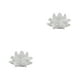 thumbnail image 3 of Billuyoard Flor de loto de cristal fino Cristales Flores Adornos para el hogar de la boda Blanco 2Conjunto, 3 of 6