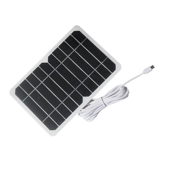 Solar Panel Charger Solar Panel with USB Cable for Outdoor Security Camera