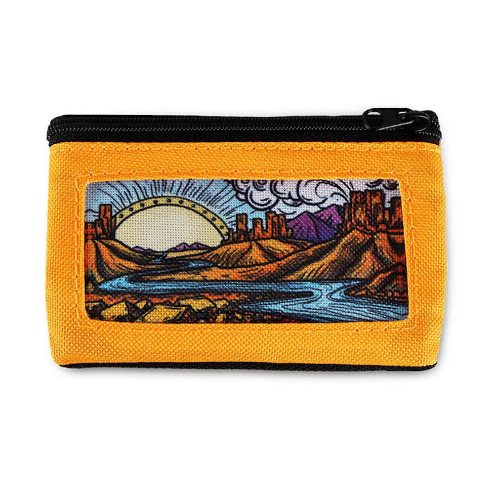 Chums Surfshorts Compact RipStop Nylon Wallet Sunset