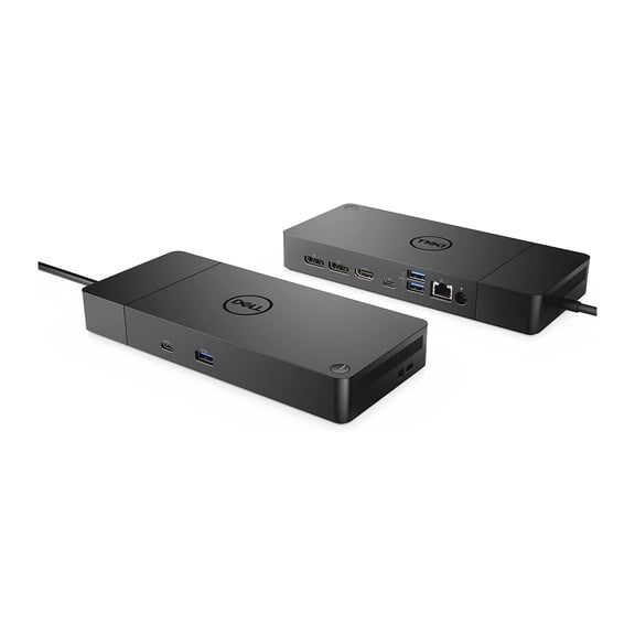 Restored Dell WD19S USB-C Docking Station, 130W Adapter (90W Power Delivery), HDMI, Dual DP, Black