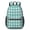 Green and White, variant on Black and White Checkered Pattern 17" School Backpacks for Teens,Waterproof Oxford Fabric,S-Shape Padded Straps for School,Travel,Hiking,Camping