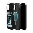 thumbnail image 2 of DistinctInk Tough Case for Apple iPhone 13 MINI (5.4" Screen), Compatible with MagSafe Charging - I Read Past My Bedtime, 2 of 6