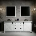 thumbnail image 2 of Marsyas 84 in W x 22 in D White Double Bath Vanity and Grey Quartz Countertop, 2 of 10