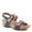 BLACK MULTI, variant on L`Artiste Colomecool Women’s Cork Wedge Sandal with Adjustable Soft Comfort