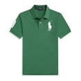 thumbnail image 1 of Short Sleeve Polo Shirt Men's Loose Plus Size Lapel Solid Color Cotton Embroidered Shirt, 1 of 3