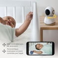 thumbnail image 5 of Safety 1ˢᵗ Monitor inteligente para bebés de 360°: 1080p HD, PTZ, visión diurna/nocturna, detección de llanto, conversación bidireccional, canciones de cuna, Google Home y Amazon Alexa, multimonitor,, 5 of 5