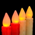 thumbnail image 4 of Luz Parpadeante Sin Llama de de Del Té con La Base Batería Roja - Base Plateada+luz Parpadeante Sin Llama de Los Pi EstiloD perfecl Vela Pilar Eléctrico, 4 of 8