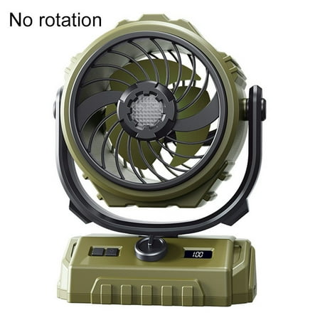 100-speed high-speed outdoor fan 6-inch lighting digital display camping fan
