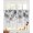 Off-White, variant on Blue Brown Spring Floral Sheer Curtains 39 Inch Length 2 Panels Set for Living Room/Bedroom, Watercolor Botanical Vintage Kitchen Curtains Grommet Semi-Sheer Curtains Window Treatments 27.5"x39"x2