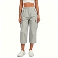 thumbnail image 5 of Cekizud Capri Pants for Women Lightweight Quick Dry Casual Outdoor Hiking Cargo Capris,Sizes S-2XL, 5 of 7