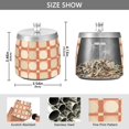 thumbnail image 2 of Yayeee Ashtray with Lid for Cigarette Smokeless Stainless Steel Home Ash Holder, Beige Geometric, 2 of 7