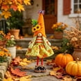 thumbnail image 5 of Harvest Gnome Plush Doll,Sunflower Maple Leaf Gnome Tabletop Ornament for Autumn Yard Thanksgiving Fall Decor, 5 of 6