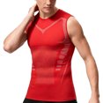 thumbnail image 5 of Yaoyar Compression Shirt Men Slimming Body Shaper Vest Crewneck Workout Shirts Tummy Control Undershirts, 5 of 5