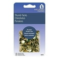 thumbnail image 5 of Helping Hand Thumb Tacks Push Pins 100 Pieces Brass with Reusable Storage Case, 3-Pack, 5 of 7
