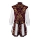 thumbnail image 2 of Traje Tudor renacentista Inglaterra medieval Trajes de rey para teatro Carnaval Rojo, 2 of 9