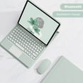 thumbnail image 2 of Magnetic Keyboard Case for iPad 10 2022 Case Wireless Keyboard Mouse Tablet Cover for iPad Air 5 2 3 4 Pro 11 10.5 10.2 9.7 green square mouse Air 4 10.9 Air 5, 2 of 6