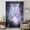 Violet, Lavender, White, variant on Aesthetic Owls Sheer Curtains 72 Inches Long for Living Room, Black Forest Moon Night Purple Light Filtering Privacy Drapes, Breathable Semi Sheer Window Treatment for Bedroom Dining Room