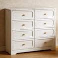 thumbnail image 6 of Ktaxon 8 Drawers Dresser Chests for Bedroom, Wood Chset of Drawers,Dressers Organizer for Bedroom, Living Room,Hallway, White, 6 of 6