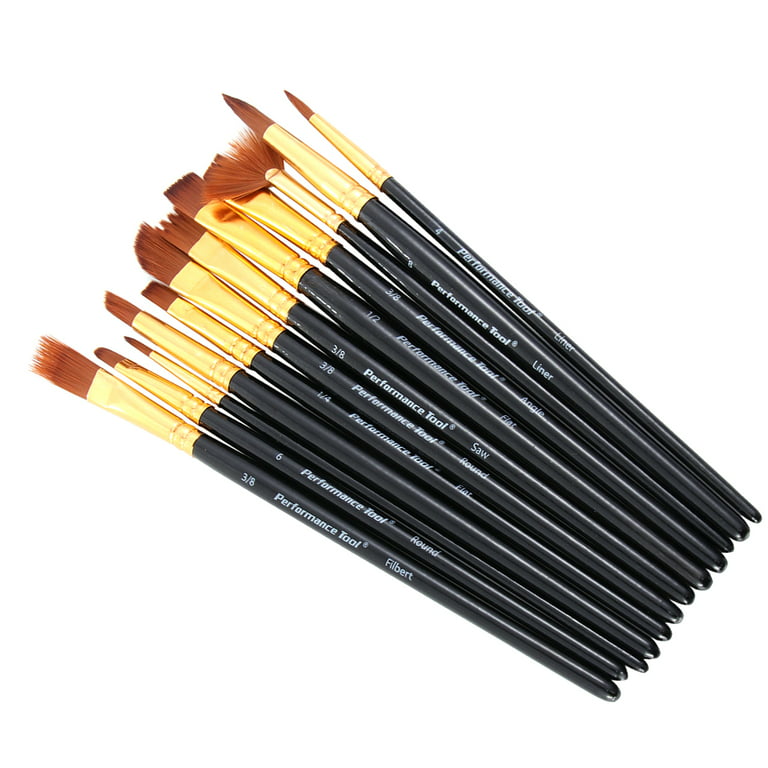 12PcsProfessional Paint Wood Handle Oil Painting Brush Gouache Acrylic Oil  Painting Brush for Students Artists Use 