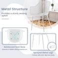 thumbnail image 5 of Giantex Set of 4 Dining Chairs, Plastic Kitchen Chair, Modern Accent Side Chair, White, 5 of 7