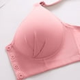 thumbnail image 5 of Front Closure Bras for Womens Bras Front Snaps Seniors Snap Front Bra Older Women Comfort Everyday Bras (Pink), 5 of 7